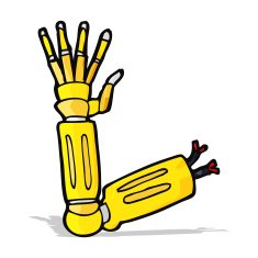 Cartoon Robot Arm N12