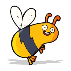 funny cartoon bee N8