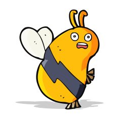 funny cartoon bee N9