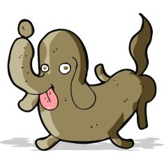 cartoon dog sticking out tongue N7