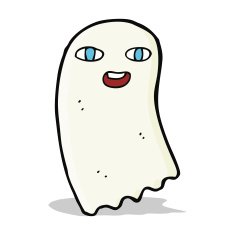 funny cartoon ghost N30