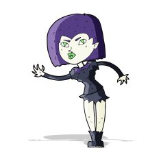Cartoon Vampire Girl N86