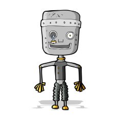 cartoon old robot N8