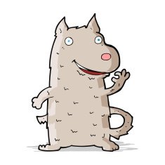 cartoon happy dog N31