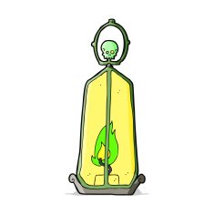 cartoon spooky lantern N13