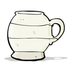 cartoon old style mug N4