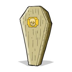 spooky cartoon coffin N6