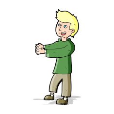 cartoon happy man N165