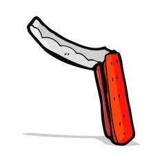 cartoon folding razor N4