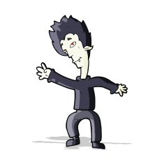 cartoon halloween vampire N7