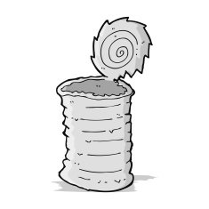 cartoon old tin can N4