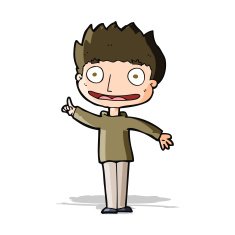 cartoon happy boy N90