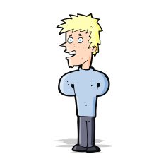 cartoon happy man N166