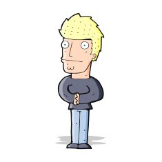 cartoon worried man N39