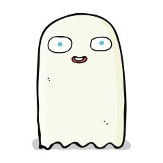 funny cartoon ghost N34