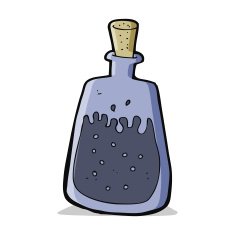 cartoon old ink pot N3