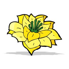 cartoon flower N214