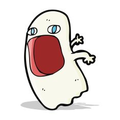 funny cartoon ghost N35