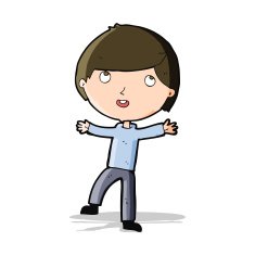 cartoon happy boy N91