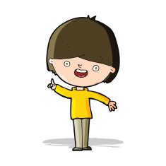 cartoon happy boy N92
