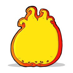 cartoon flame border N2