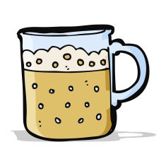 cartoon mug of beer N10