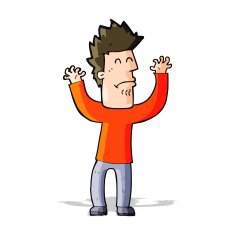 cartoon stressed man N32