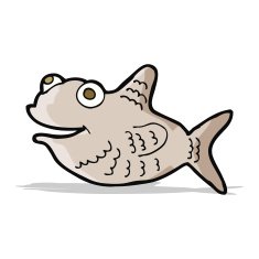 cartoon happy fish N8