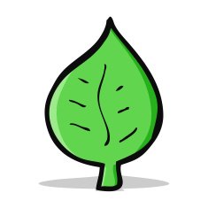 cartoon leaf symbol N17
