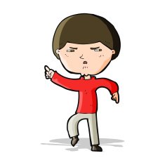 cartoon annoyed man N29