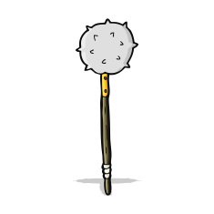 cartoon medieval mace N6