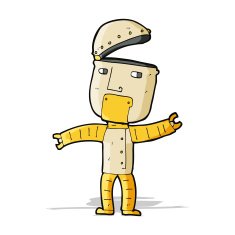 cartoon funny robot N33