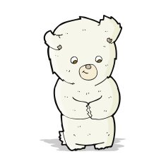 cute cartoon polar bear N26