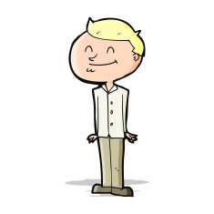 cartoon smiling man N9