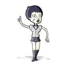 cartoon halloween girl N7