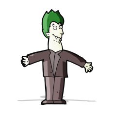 cartoon vampire man N39