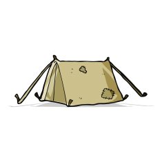 cartoon traditional tent N10