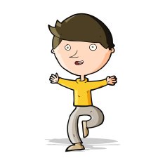 cartoon excited man N51