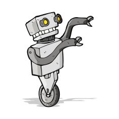 cartoon funny robot N34