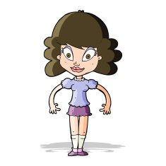 cartoon pretty woman N93