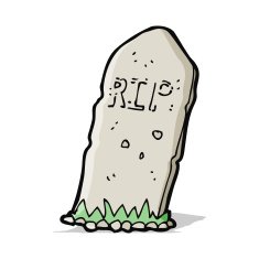 cartoon spooky grave N22