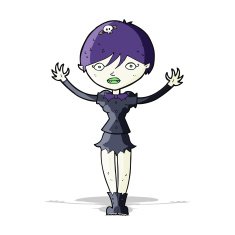 Cartoon Vampire Girl N90