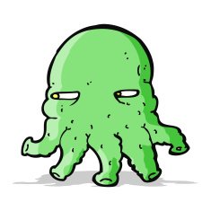 Cartoon Alien Face N8