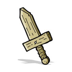 cartoon wooden sword N4