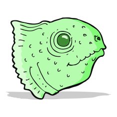 cartoon fish head N6