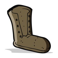 cartoon old boot N9