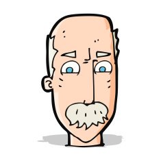 cartoon annnoyed old man N4