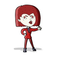 Cartoon Vampire Girl N92