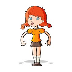 cartoon pretty girl N38