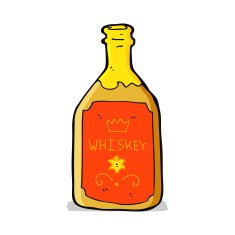 Cartoon Whiskey Bottle N9